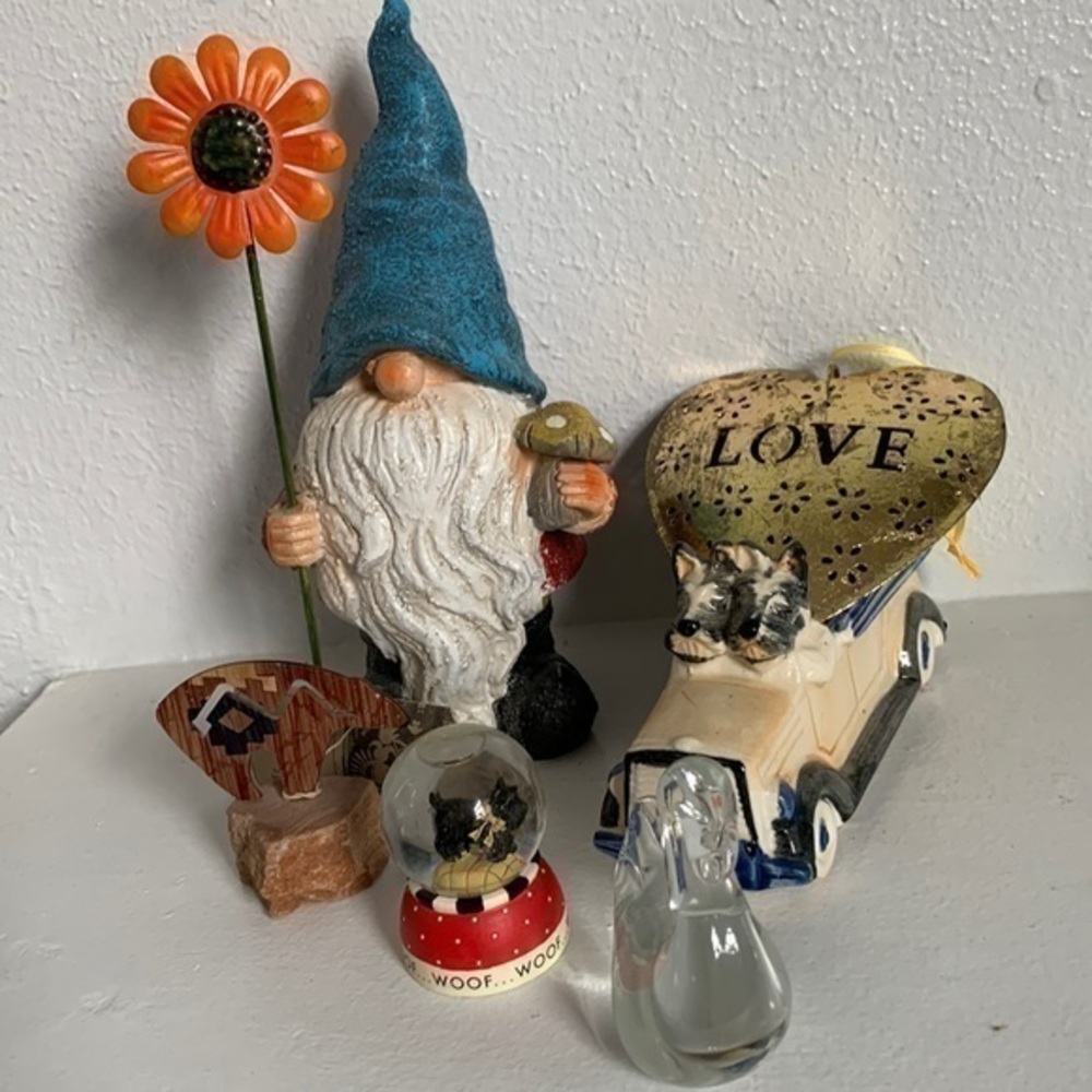 Cute and fun Miscellaneous. Gnome, Scotty car, paper weight, more